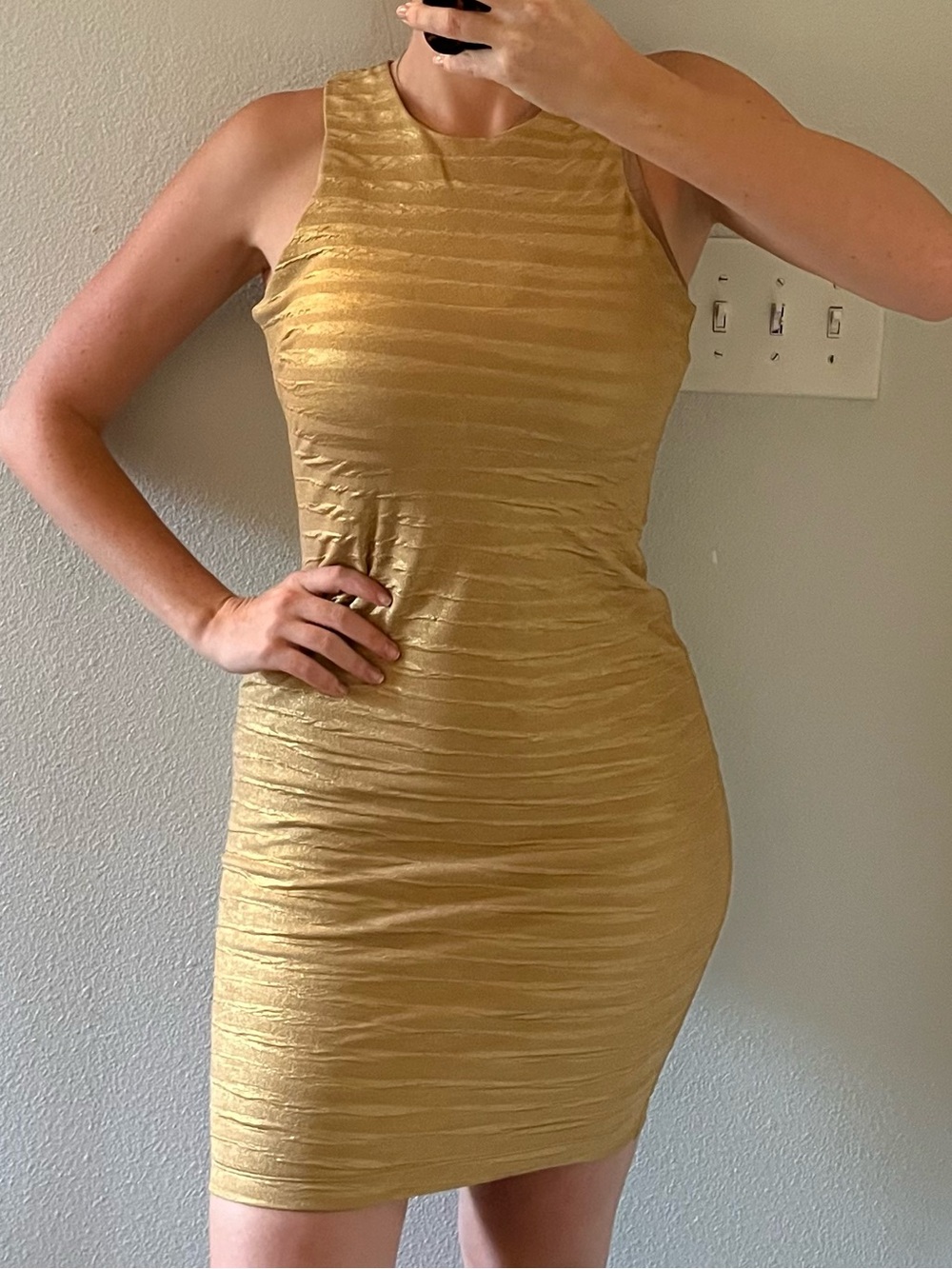 Gold dress